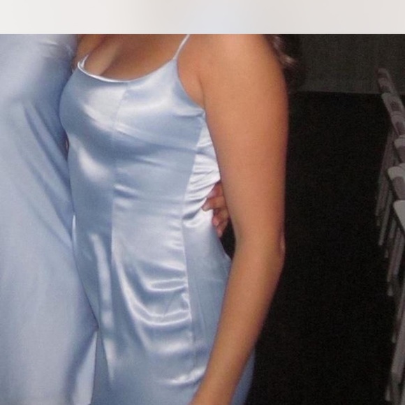 Peppermayo Light Blue Silk Maxi Dress - Picture 2 of 5